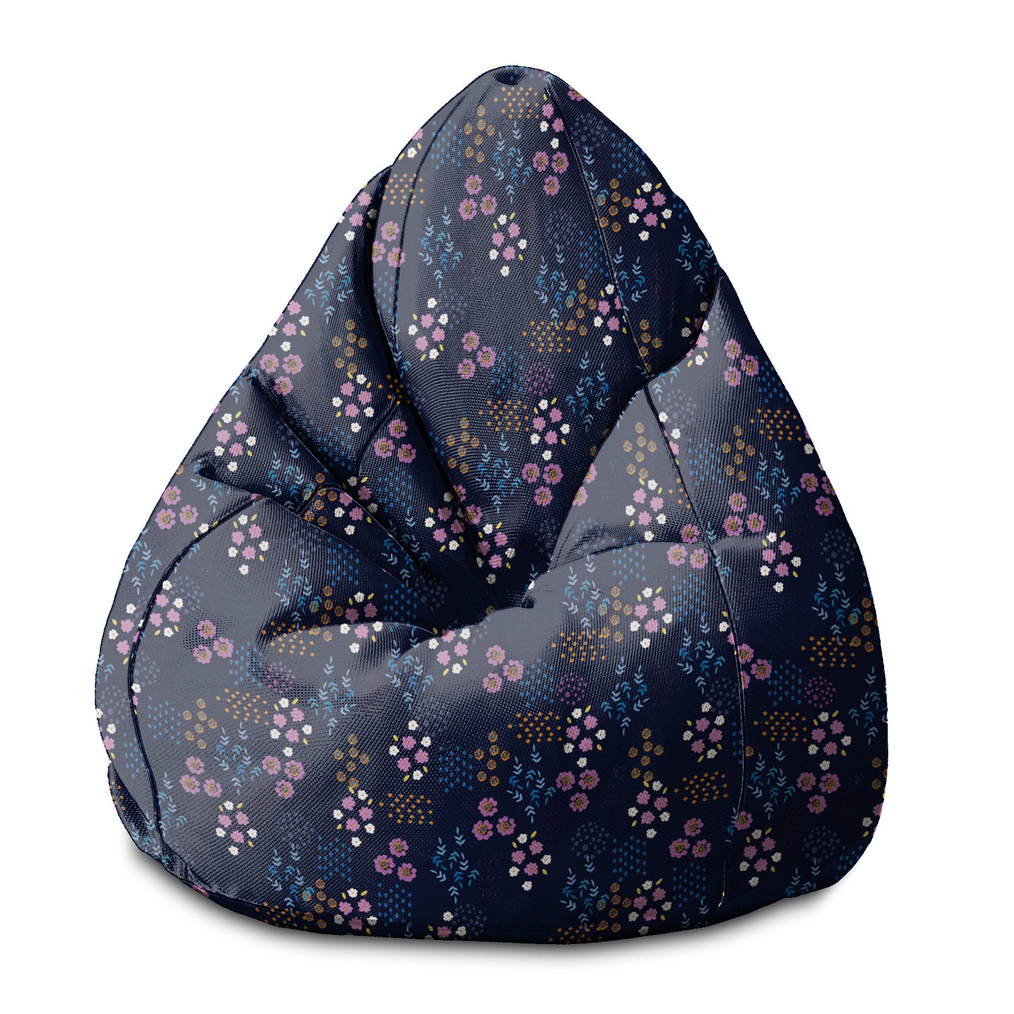 Sedací vak Pearshape Geometric Flower-S-Velvet