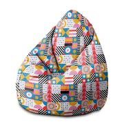 Sedací vak Pearshape Geometric Mosaic-M-Velvet