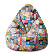 Puf Pearshape Geometrisches Mosaik-S-Oxford