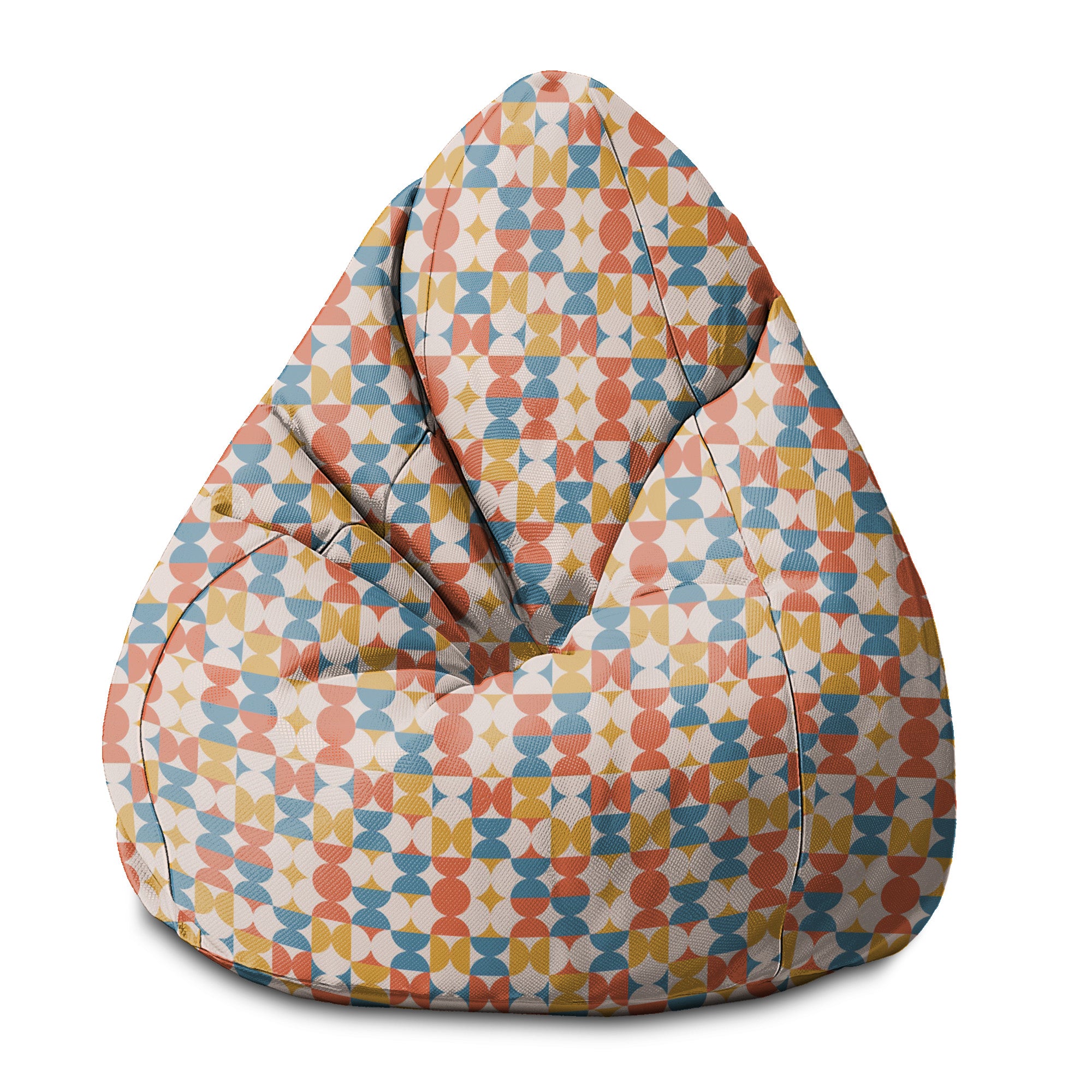 Sedací vak Pearshape Geometric Retro