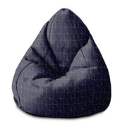 Puf Pearshape Gold Luxury Pattern