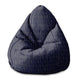 Puf Pearshape Gold Luxury Pattern-S-Velvet