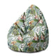 Sedací vak Pearshape Kvetinová akvarel-M-Velvet
