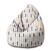 Pearshape Pouf Modern Brush Strokes-M-Oxford