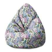 Sedací vak Pearshape Ptáci v kvetoch-S-Velvet