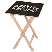 Drevený stolík Born To Grill-30x40 CM