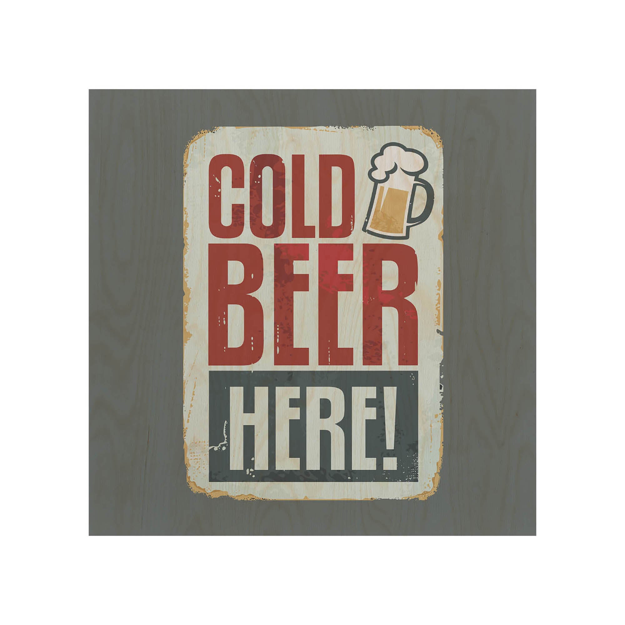 Drevený stolík Cold Beer-30x40 CM