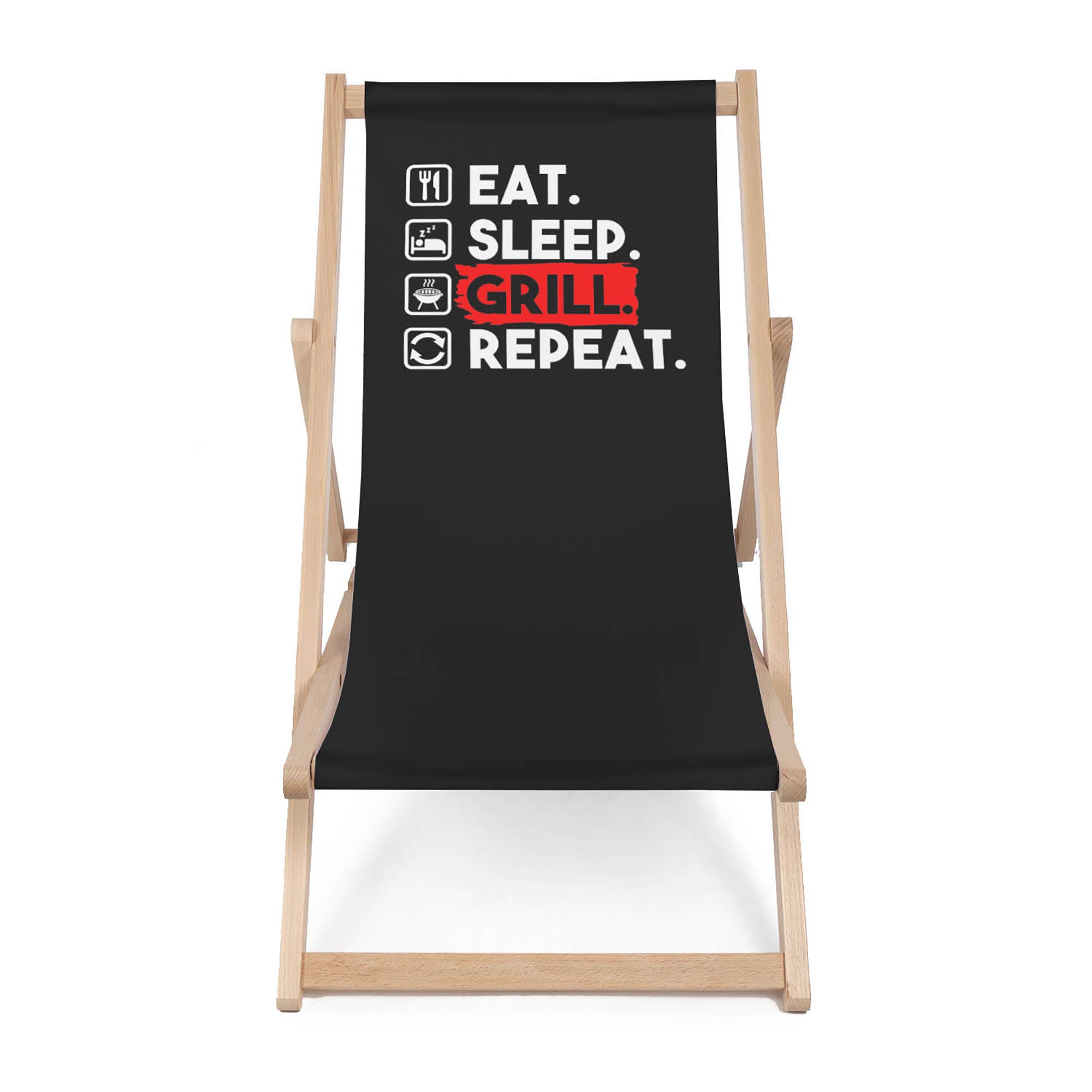 Drevený stolík Eat Sleep Grill-30x40 CM