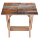 Holztisch Abstract Art-50x50 CM