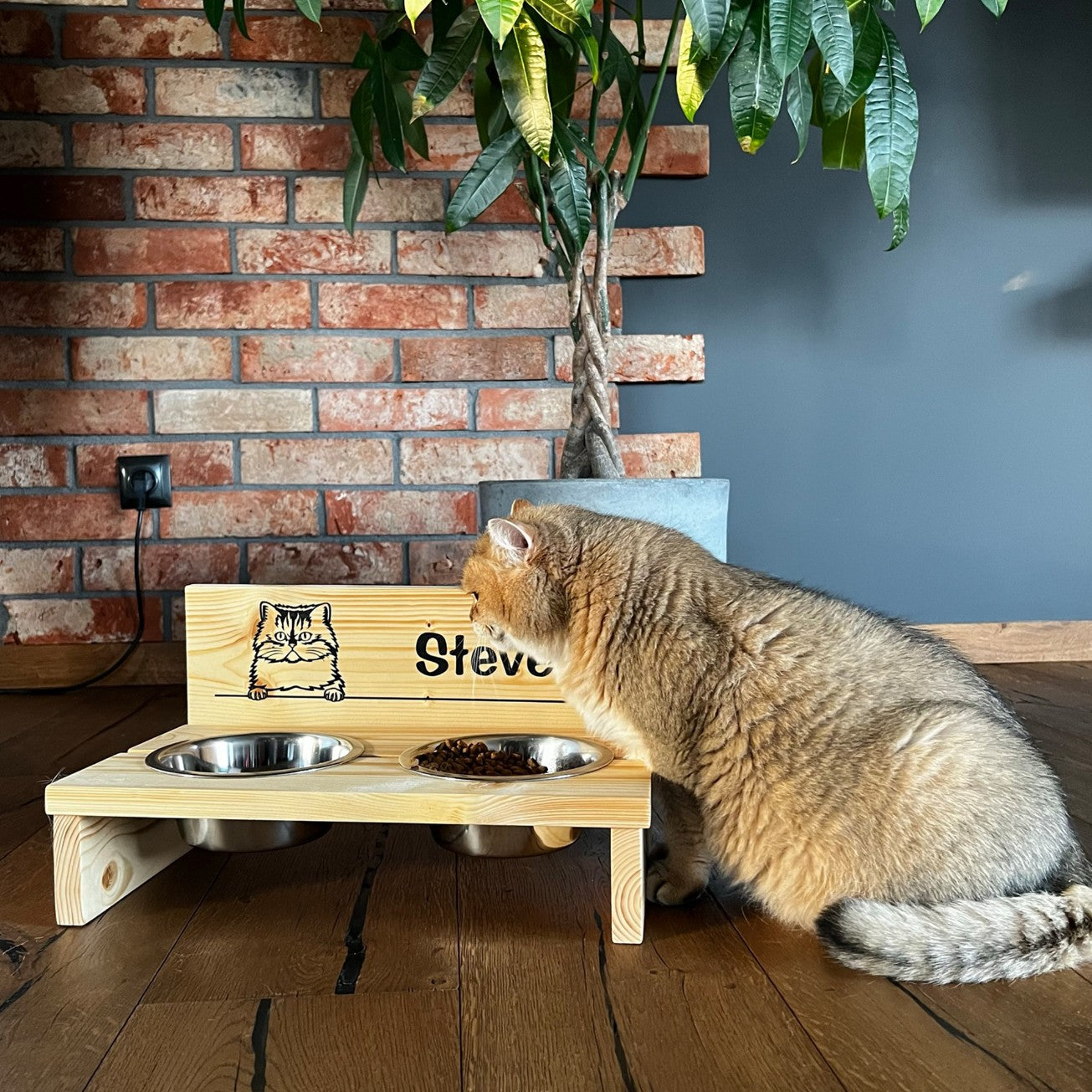 Stojan na misku pro kočku Main Coon-M