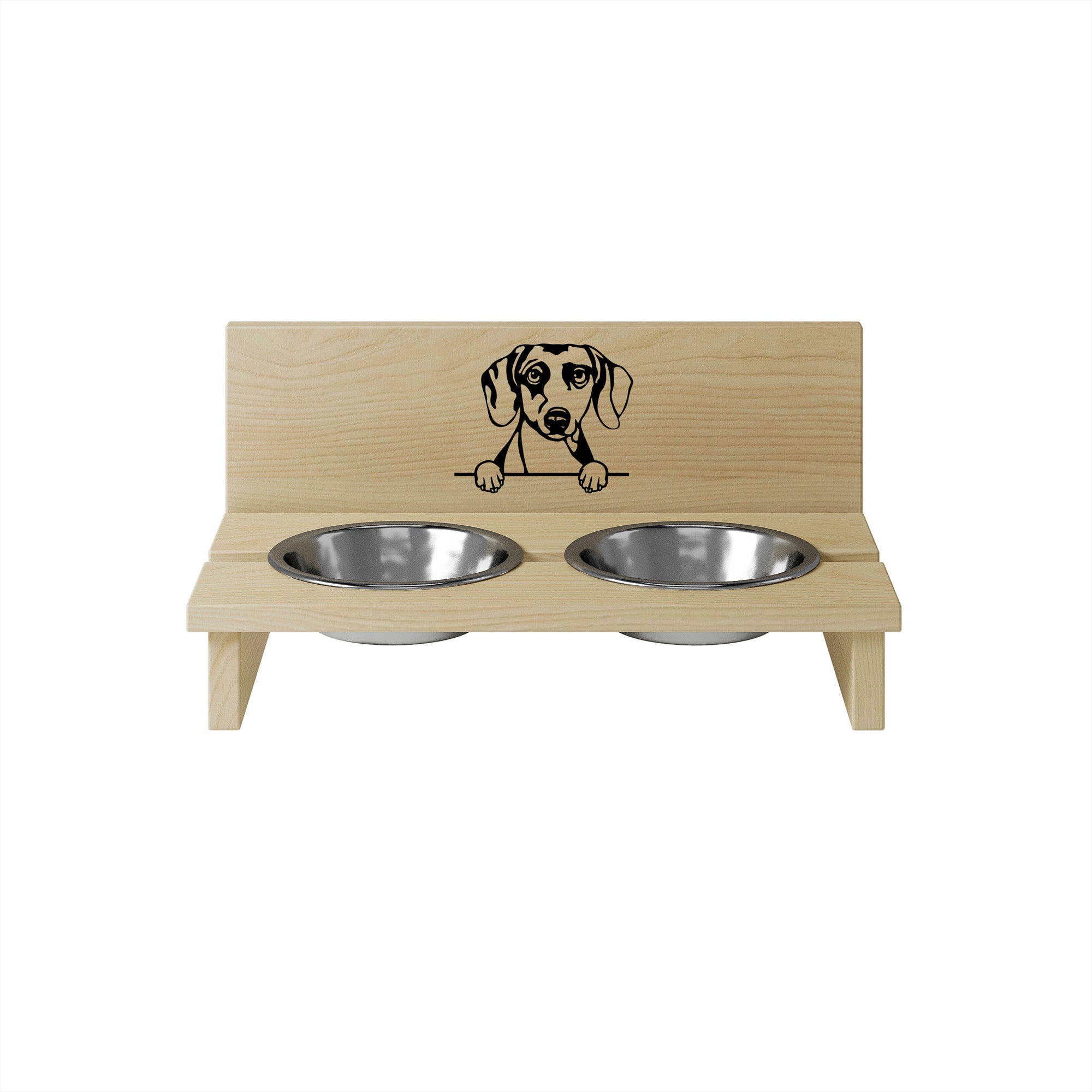 Dog Bowl Stand Dachshunds-L