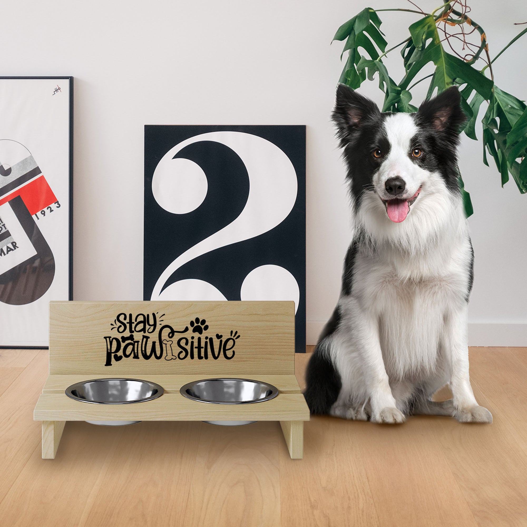 Stojan na misku pre psa Stay Pawsitive2-M