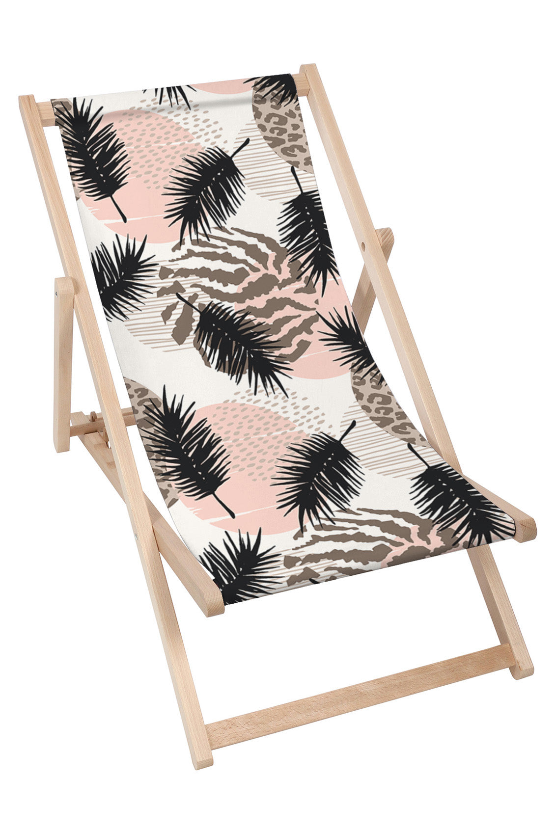 Drevené ležadlo Animal and Tropical Geometric
