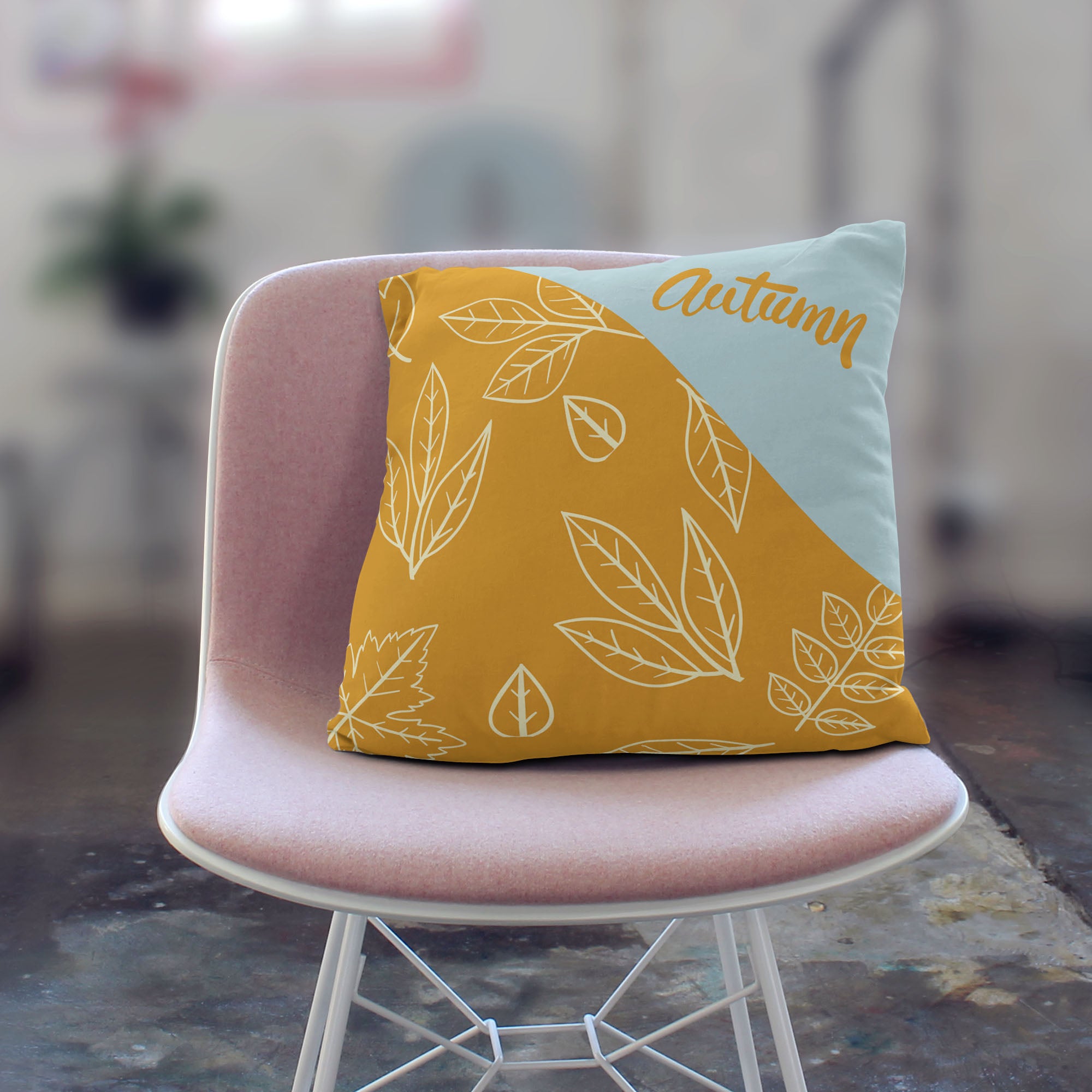 Autumn Leaves Pillow-Oxford