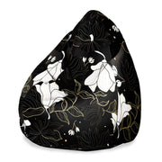 Sedací vak Pearshape Bohémske kvety-S-Velvet
