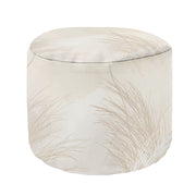 Okrúhly puf podnožka Beige Warm Pampas Grass