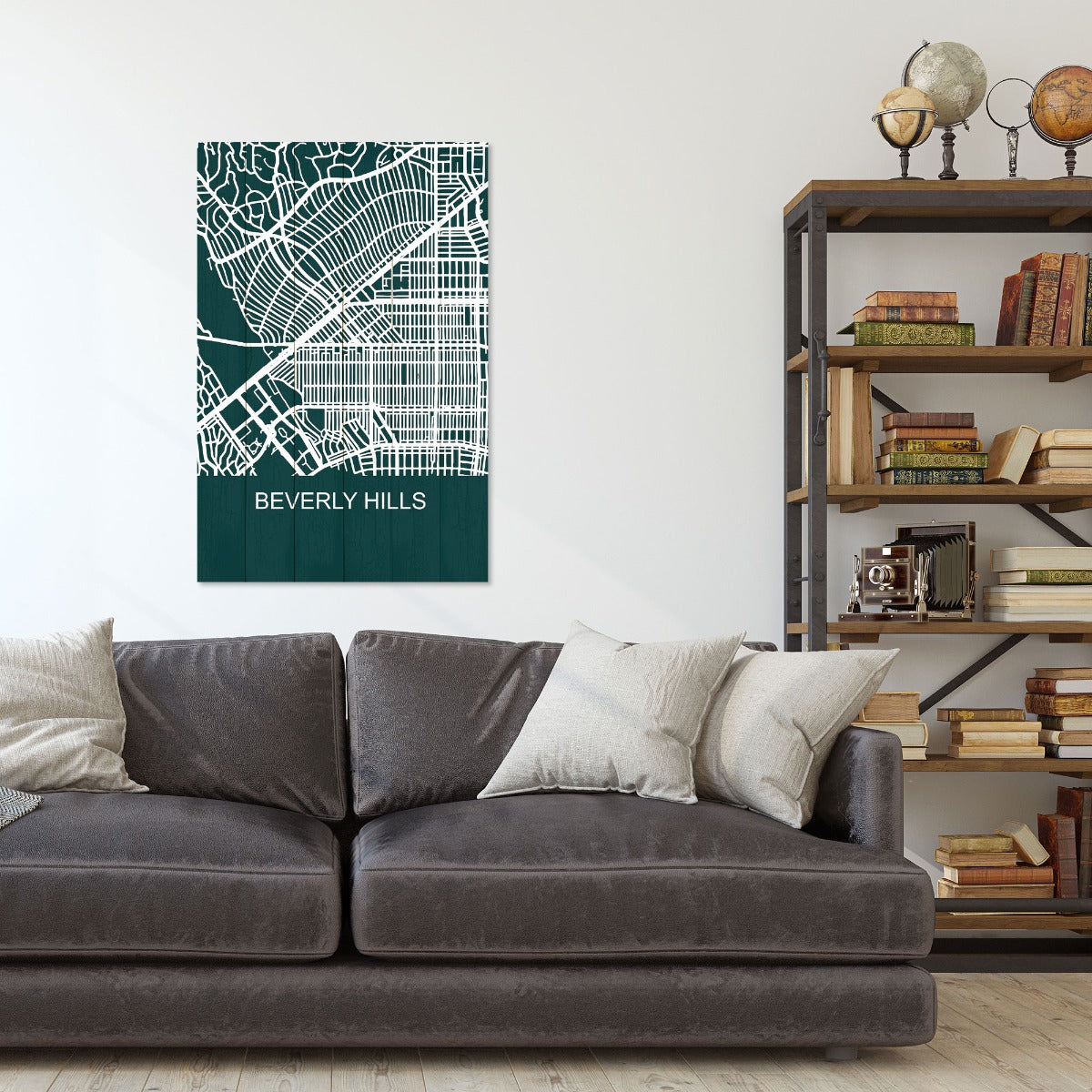 Obraz Wood Beverly Hills-60x90 cm