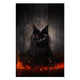Obraz Wood Black Cat Energy-50x70 cm