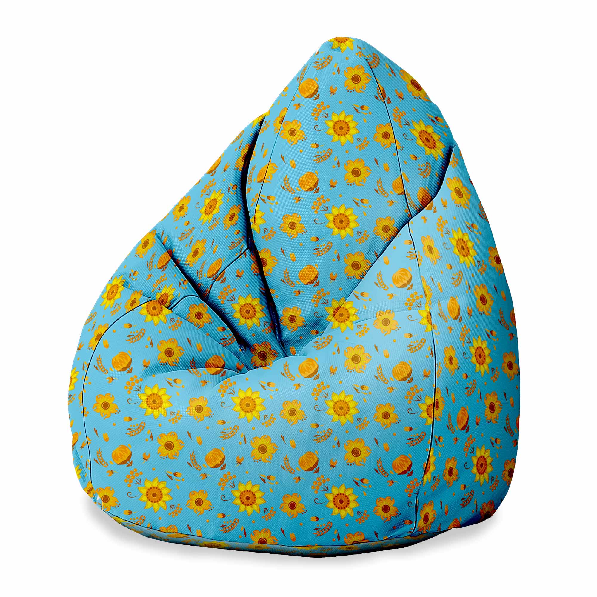 Puf Pearshape Blue Paradise-S-Velvet