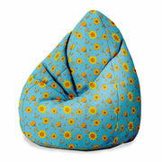 Puf Pearshape Blue Paradise-M-Oxford