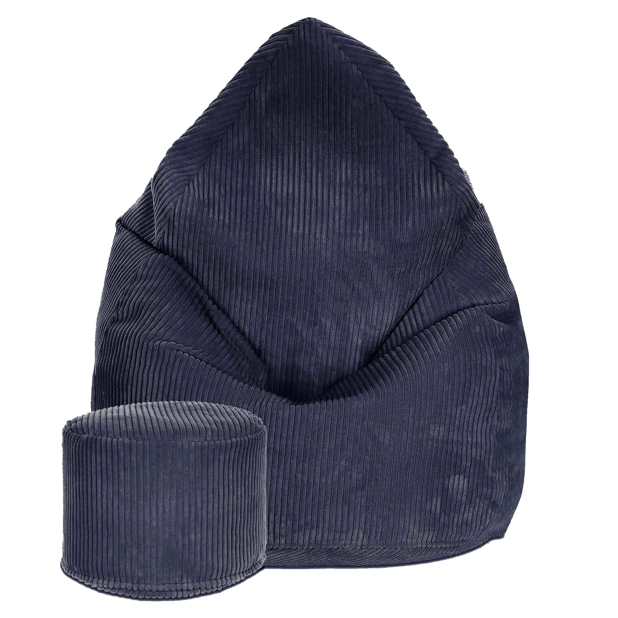 Round pouf footrest Lincoln Blueberry Pie-S