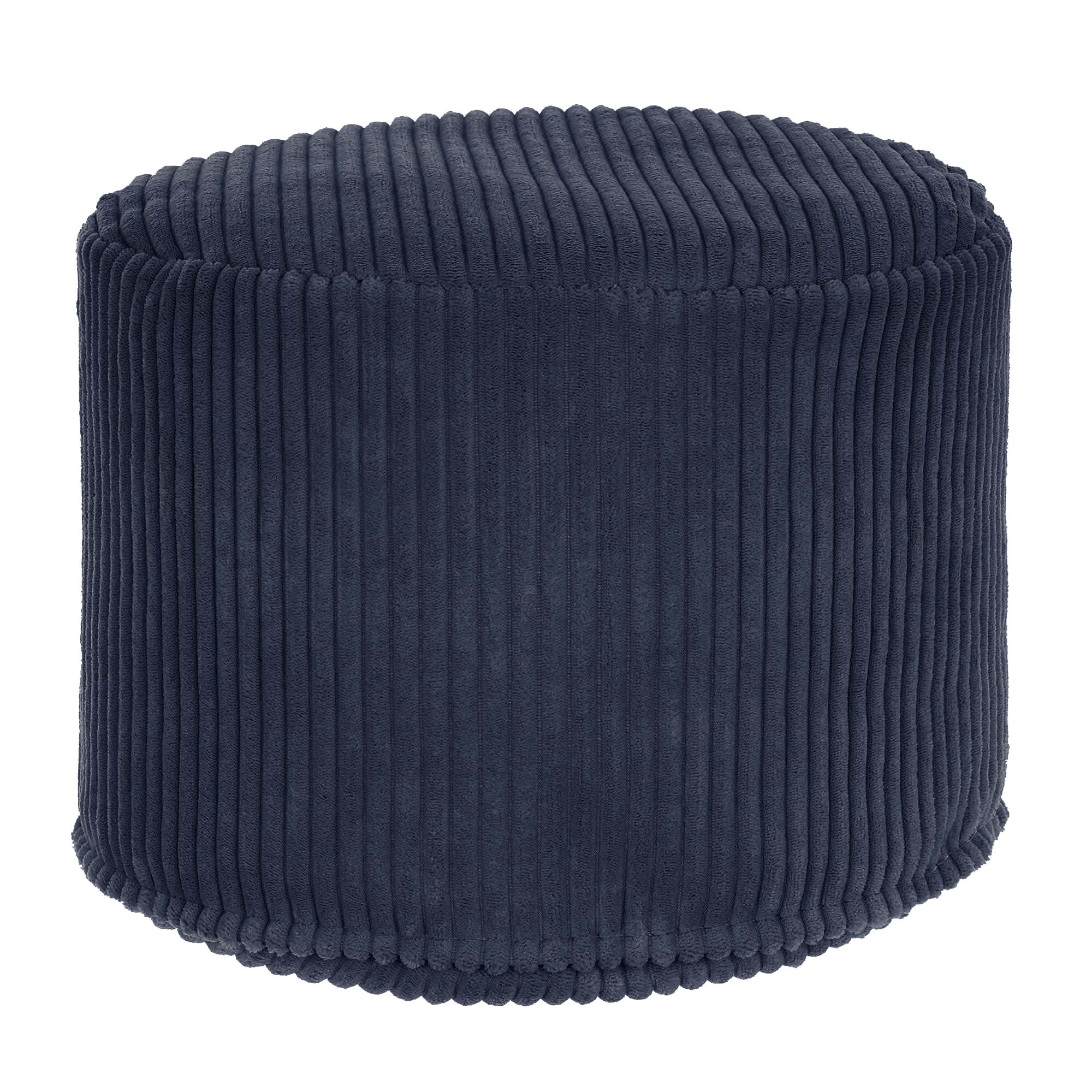 Round pouf footrest Lincoln Blueberry Pie-S