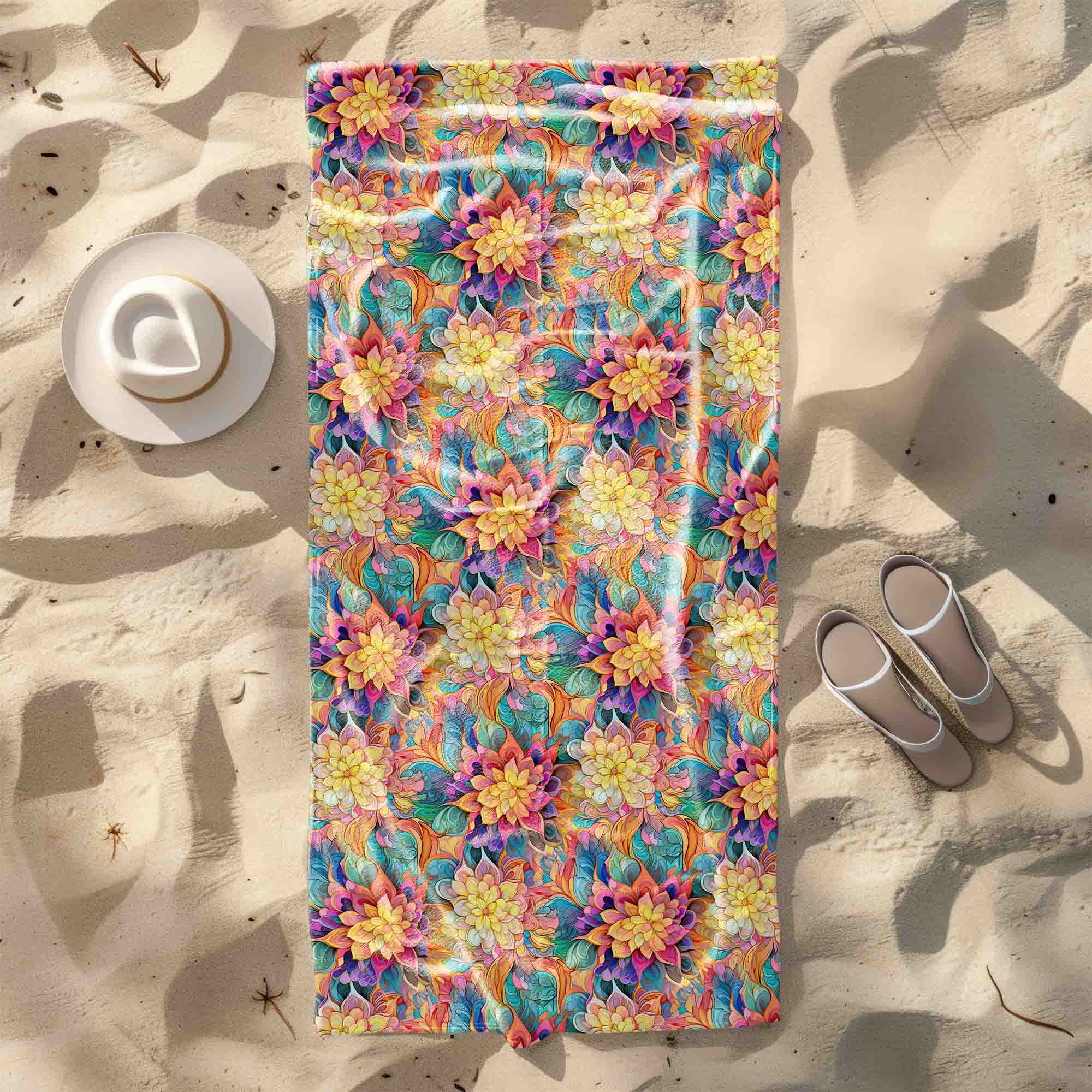Uterák Botanical Floral Geometric Pattern-30x50 cm