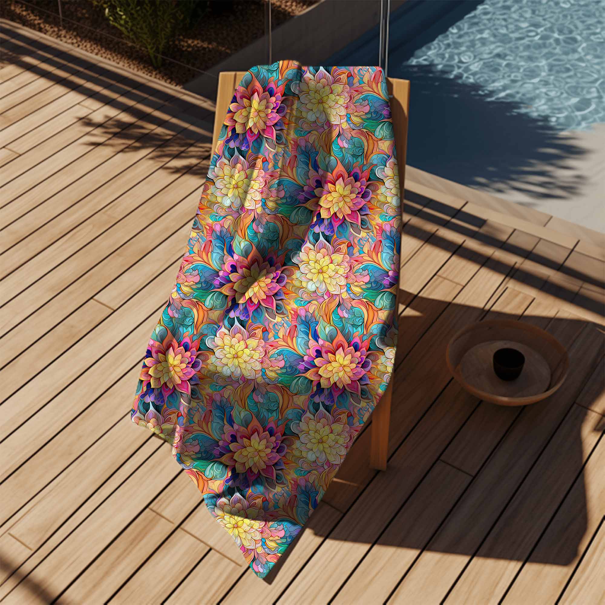 Uterák Botanical Floral Geometric Pattern-30x50 cm
