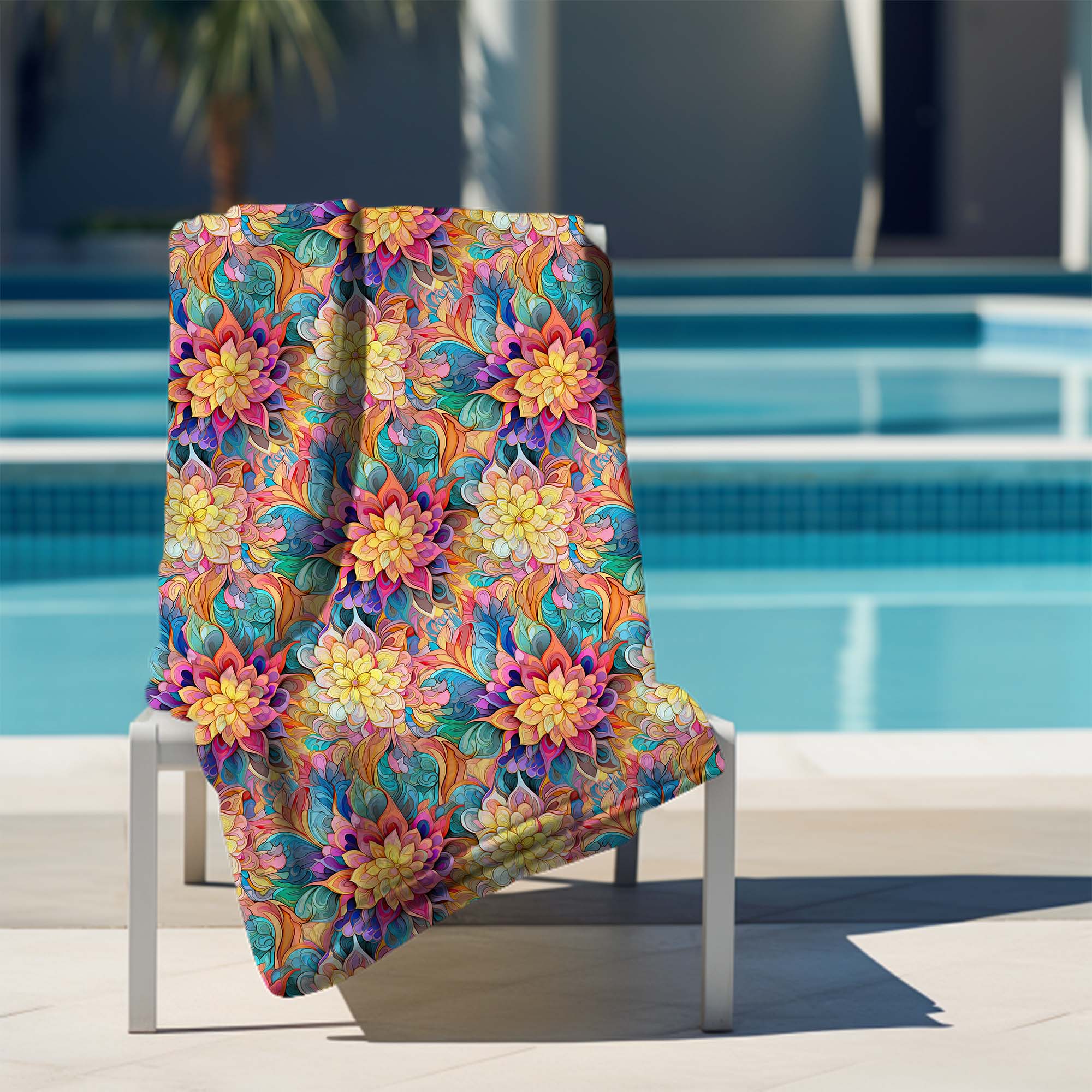 Uterák Botanical Floral Geometric Pattern-30x50 cm