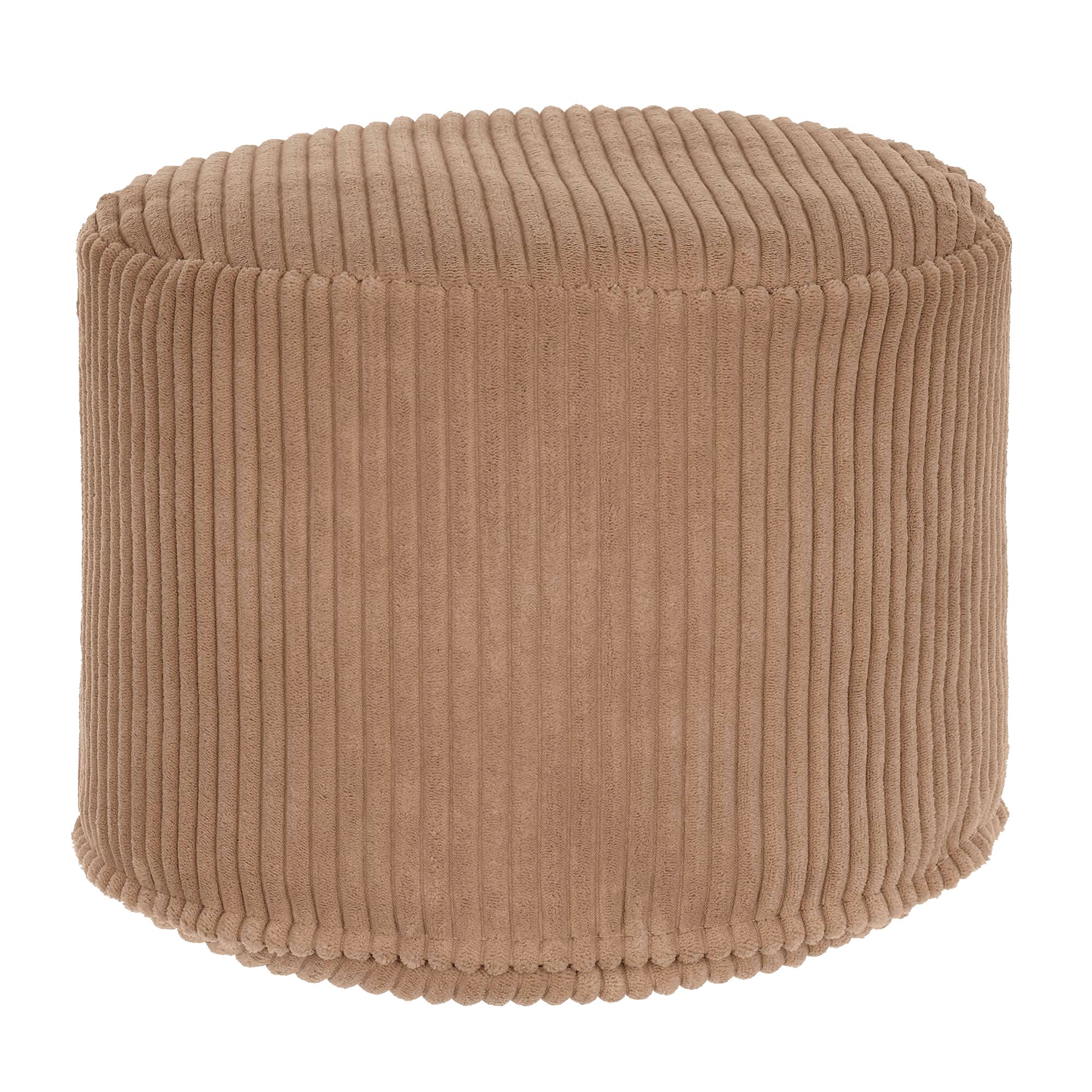 Round pouf footstool Lincoln Brown Bear-M