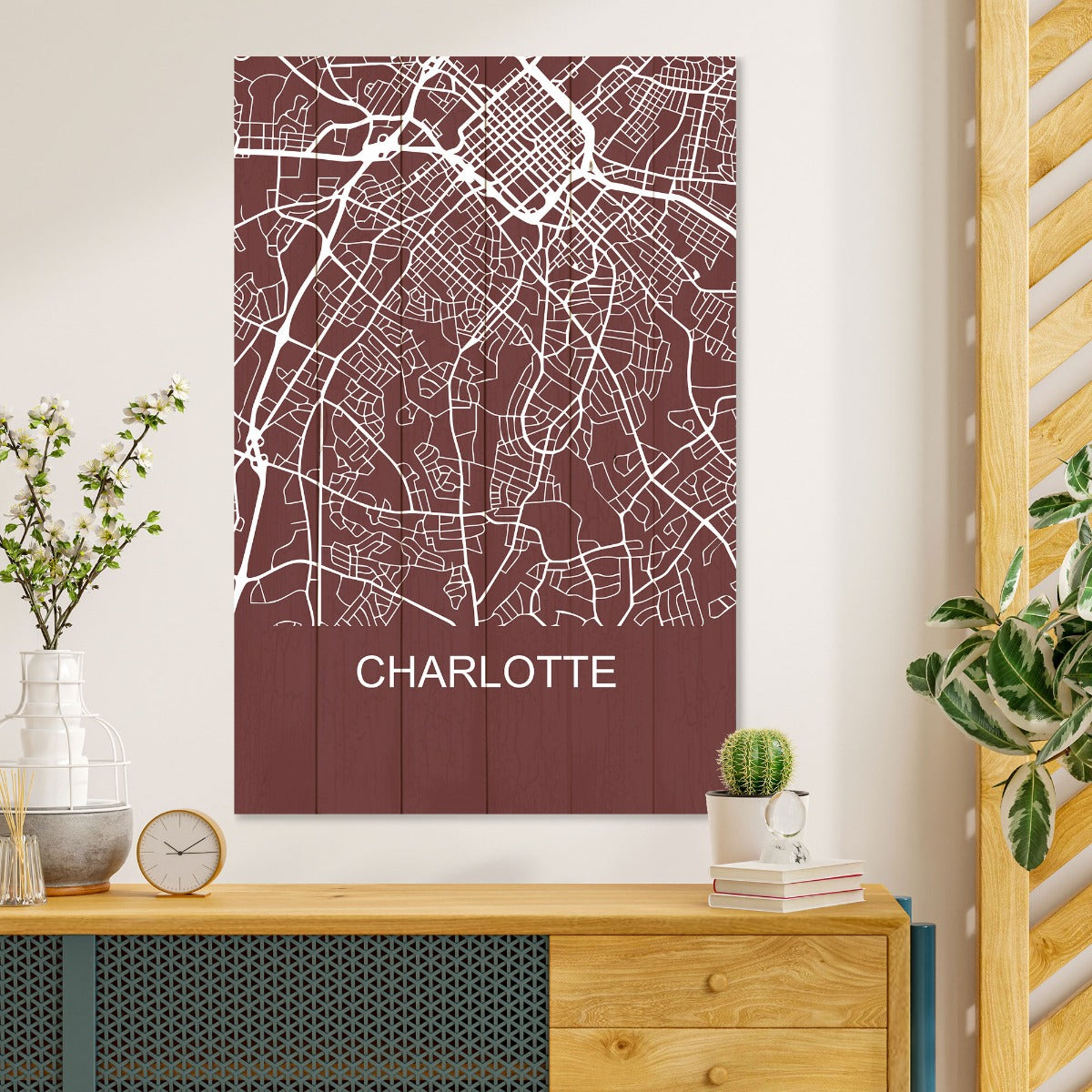 Obraz Wood Charlotte-30x40 cm