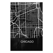 Wood Picture Chicago-30x40 cm