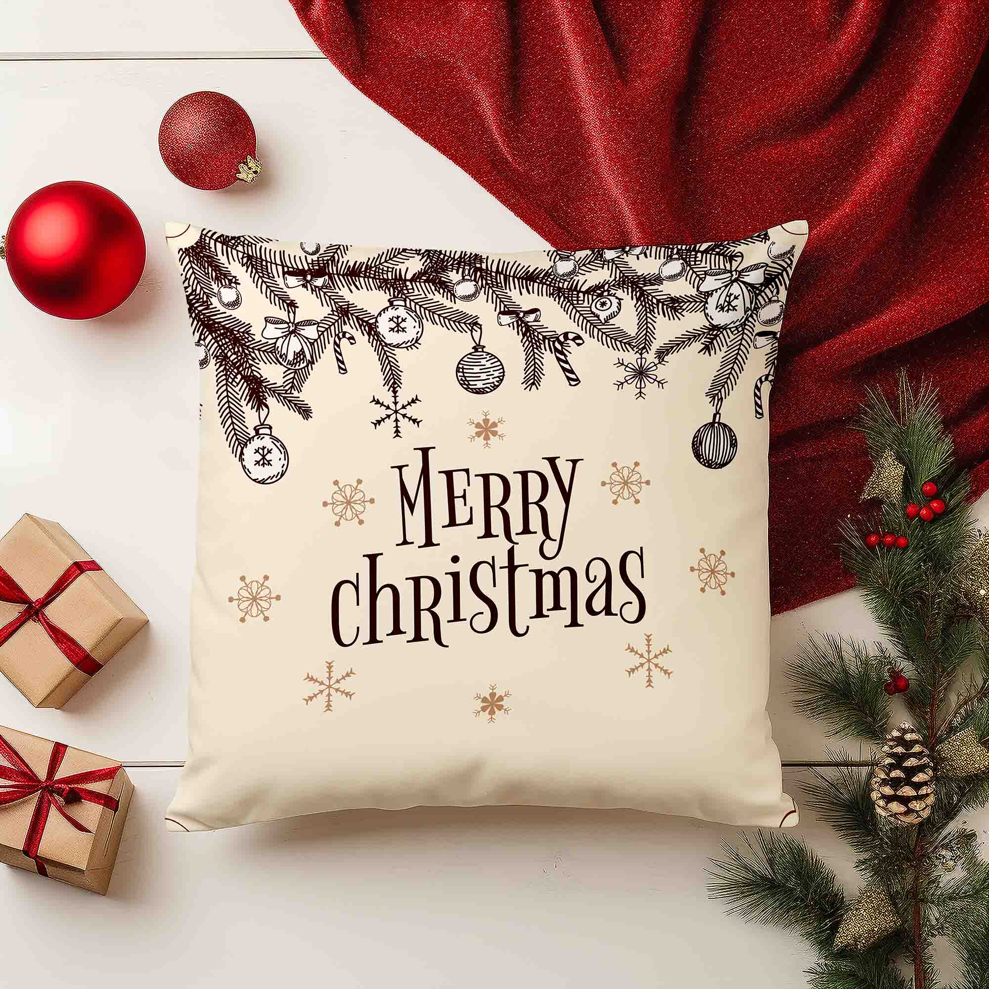 Vankúš Christmas Balls