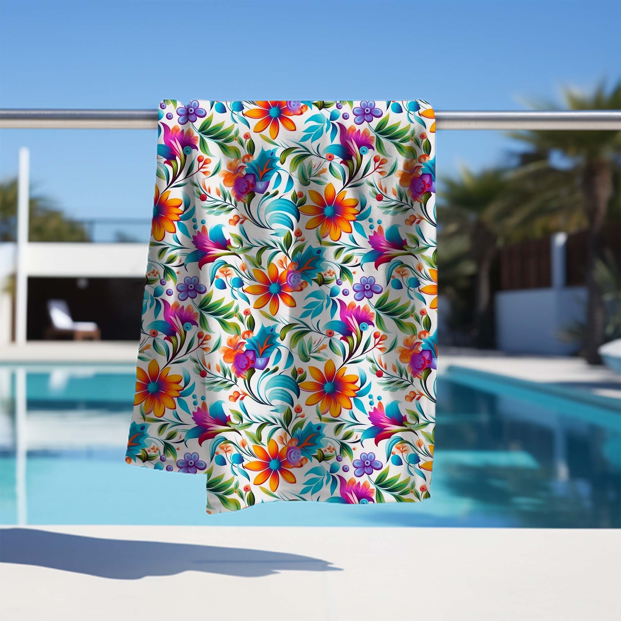 Uterák Colorful Floral Pattern-70x140 cm