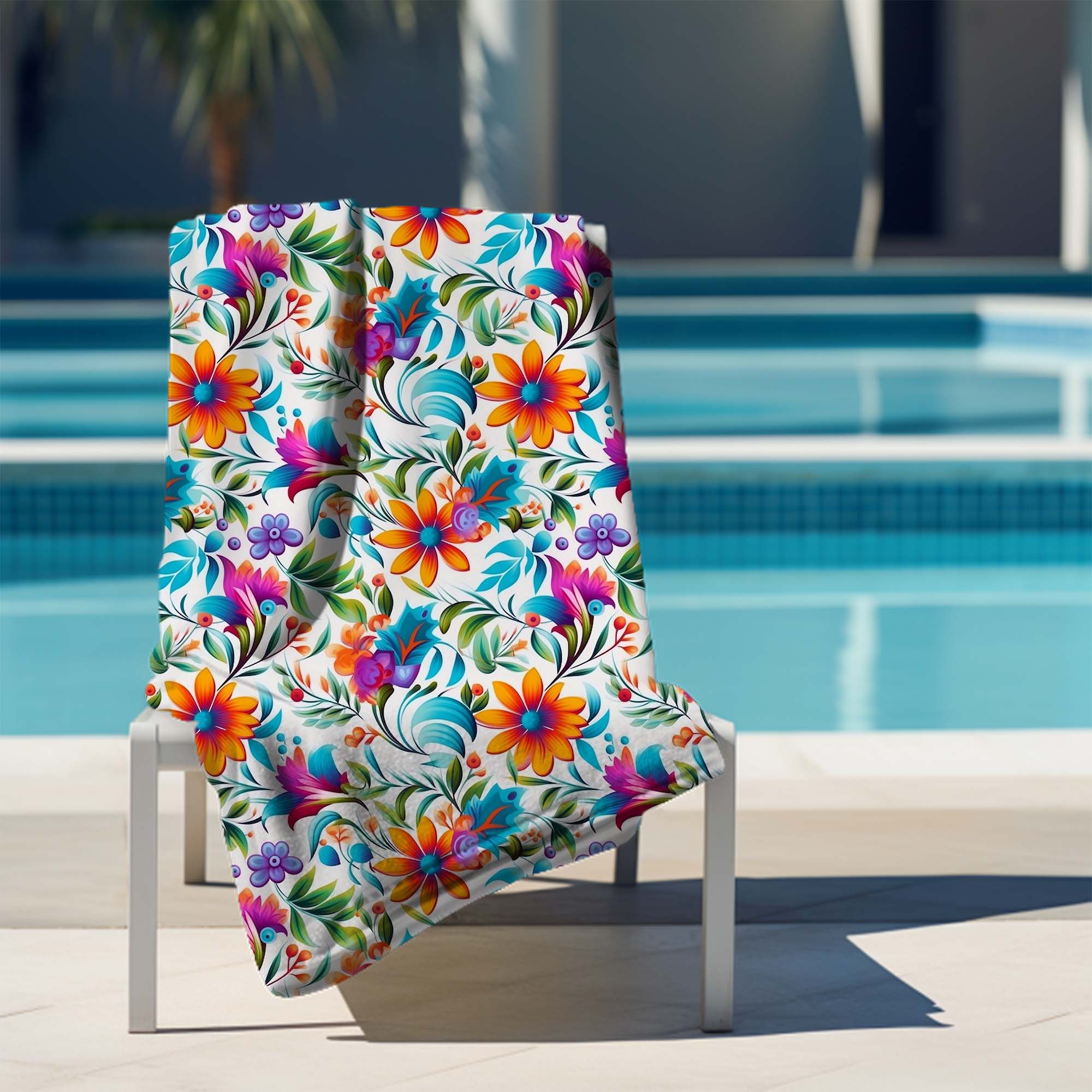 Uterák Colorful Floral Pattern-70x140 cm