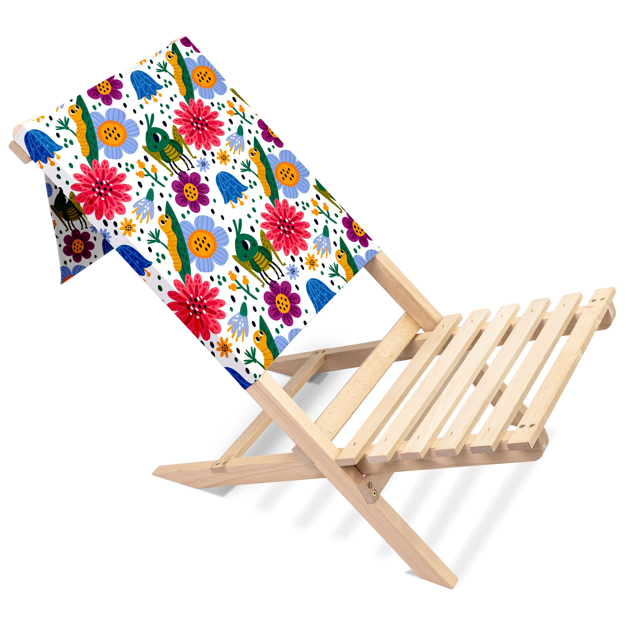 Klappbarer Strandstuhl Niedliche Käfer
