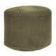 Puf okrągły podnóżek Lincoln Dark Olive-S