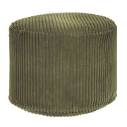 Puf okrągły podnóżek Lincoln Dark Olive-M