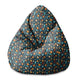Sitzsack Birnenform mit verstreuten Blumen