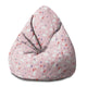 Puf Pearshape Ružový abstrakt