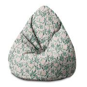 Puf Pearshape Olivové Listy na Ružovej-S-Velvet