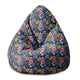 Puf Pearshape Spring Flowers-M-Velvet