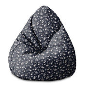 Puf Pearshape Malé kvety na tmavom-M-Oxford