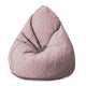 Pearshape Pouf Small Pink Flowers-S-Oxford