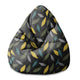 Pearshape Pouf Simple Scandi Pattern-S-Oxford