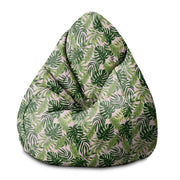 Puf Pearshape Tropické džungľové listy-M-Zamat