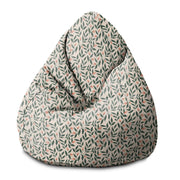 Puf Pearshape Ružový vzor bobúľ-M-Zamat