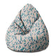 Puf Birnenform Gelbe Waldblumen-M-Oxford