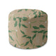 Round Pouf Footstool Fresh Spring Leaves-Oxford