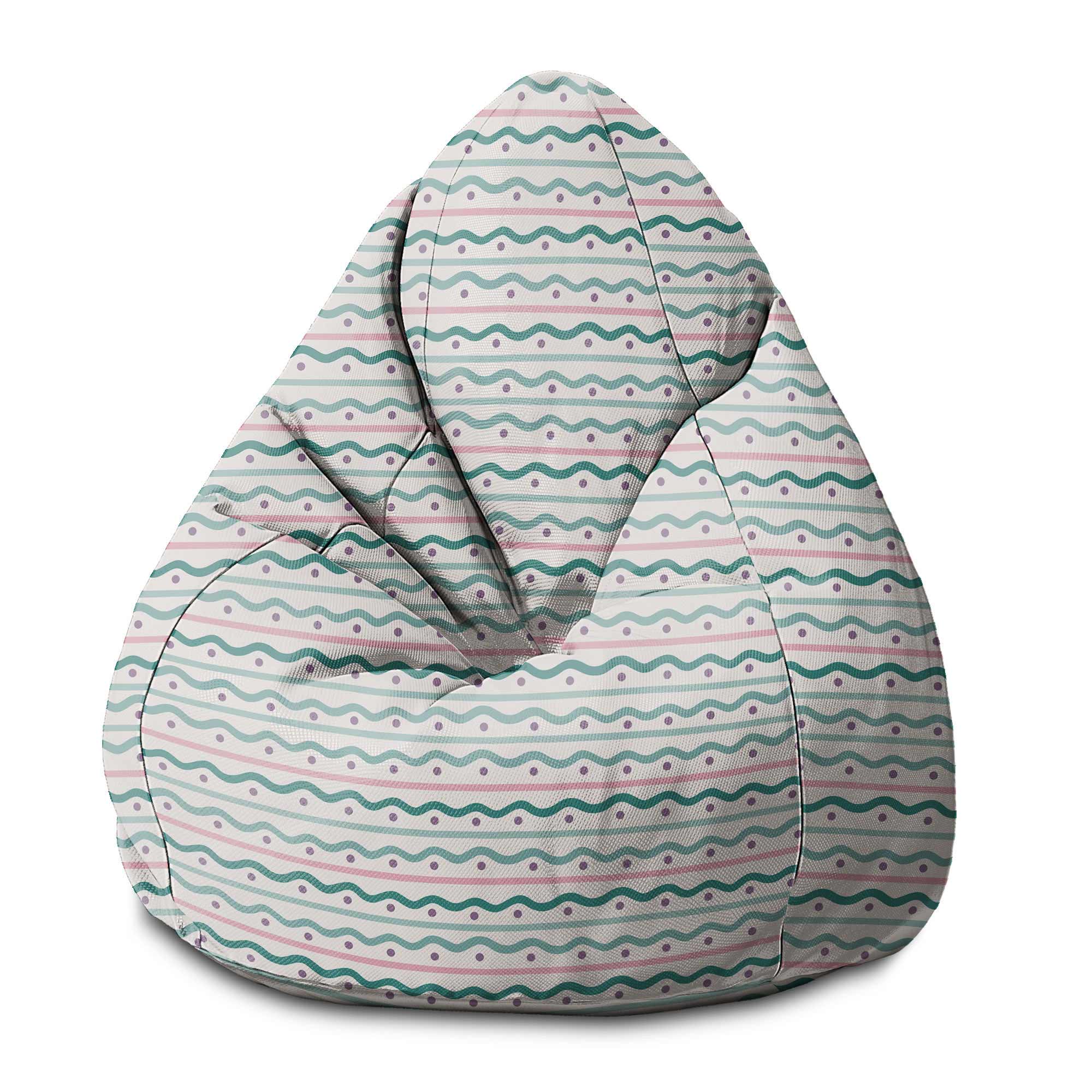 Puf Pearshape Lines and Dots-M-Oxford